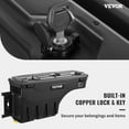 thumbnail image 2 of Lockable Waterproof Truck Bed Storage Box for Chevrolet Silverado 1500 and GMC Sierra 1500 2019-2020,6.6 Gal ABS Wheel Well Tool Box,Driver Side,Black, 2 of 6