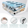 thumbnail image 4 of King Quilt Set 96''x106'', Summer Coastal Beach Lightweight Summer Bedspread Coverlet Set with 2 Pillow Shams, Ocean Wave Starfish Shell Breathable All Season Quilt Bedding for Bedroom/Guest Room, 4 of 9