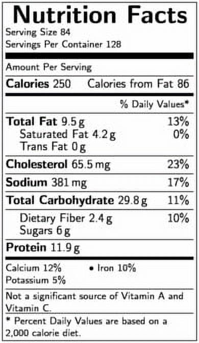 Tonys 51 Percent Whole Grain Bacon Scramble Breakfast Pizza -- 128 per case.