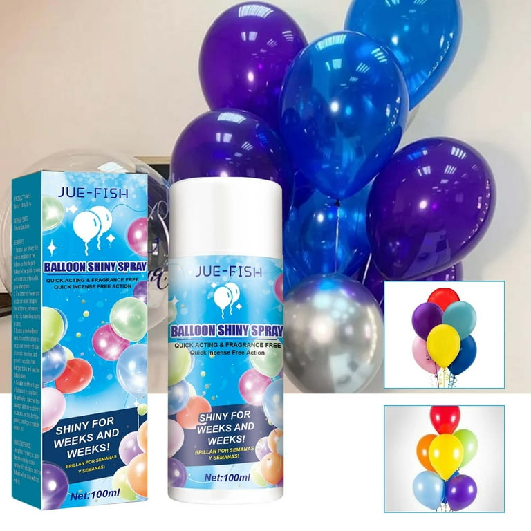 [2 Pack - 16 oz Total] Balloon High Shine Spray for Latex Balloons - Balloon Spray Shine for An Elegant Hi Gloss Finish in Minutes - Specially
