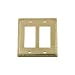 thumbnail image 3 of Nostalgic Warehouse 719978 Egg & Dart Switch Plate with Double Rocker, Polished Brass, 3 of 3
