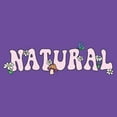 thumbnail image 2 of Junior's Lost Gods Natural Flowers  Graphic Tee Purple Large, 2 of 3