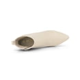 thumbnail image 4 of Unique Bargains Women's Zipper Block Heels Ankle Boots Taupe (Size 7), 4 of 7