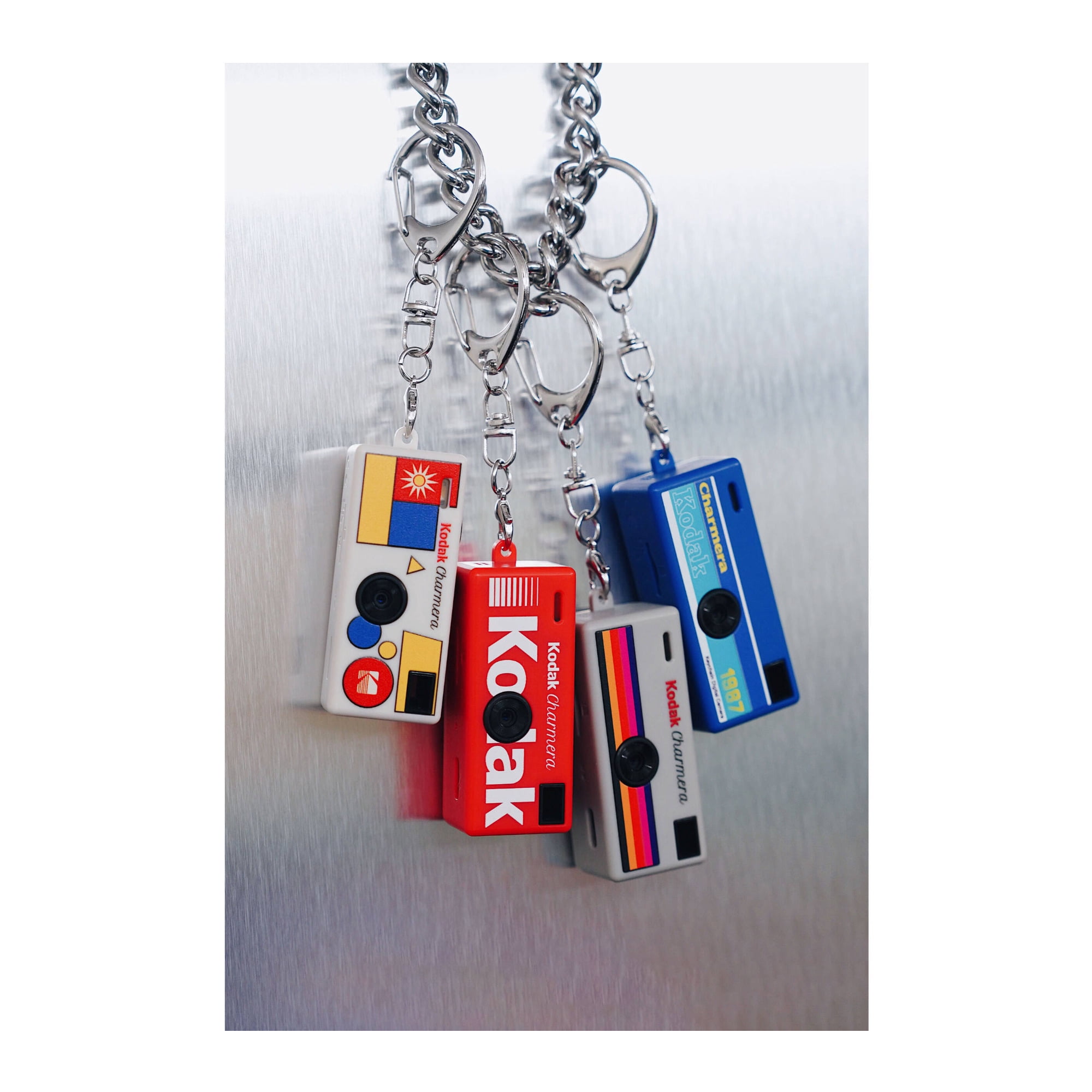 Kodak Charmera Key Chain Digital Camera (Blind Box) with 64GB Memory Card and 2-in-1 USB 3.0 Card Reader Bundle
