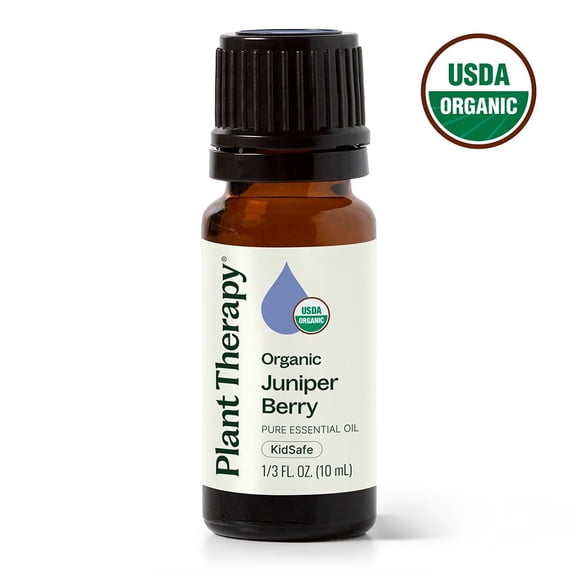 Plant Therapy Organic Juniper Berry Essential Oil 100% Pure, Undiluted, Natural Aromatherapy 10 mL (1/3 oz)