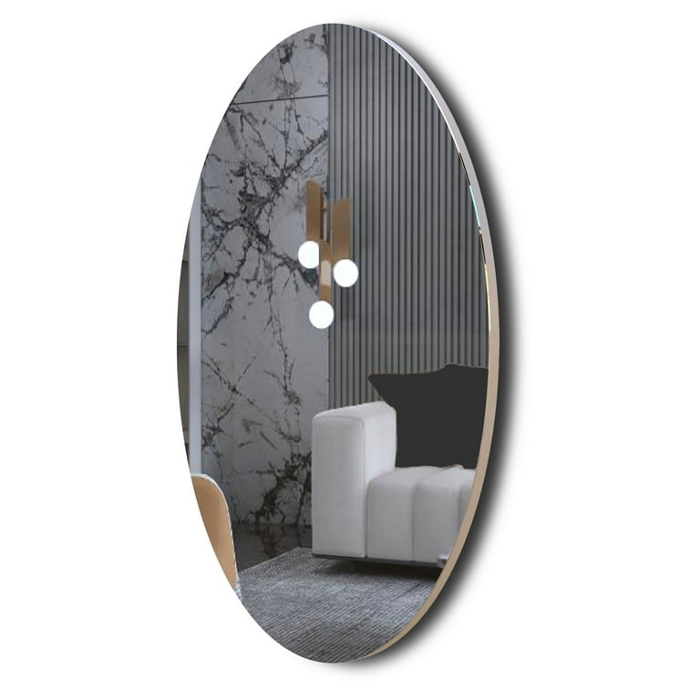 Best Choice Products 24x36in Recessed Bathroom Vanity 2-Way Wall Mirror w/  Rounded Corners, Anti-Blast Film 