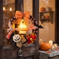 thumbnail image 4 of Halloween Wreath with Light,10 Inch DIY Pumpkin Door Hanging Halloween Decor for Porch,Party,Home - Great Halloween Decorations & Halloween Lights,A/B/C(C), 4 of 7