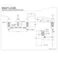 thumbnail image 4 of Kingston Brass KS4478ZL 8 in. Widespread Bathroom Faucet, Brushed Nickel, 4 of 4