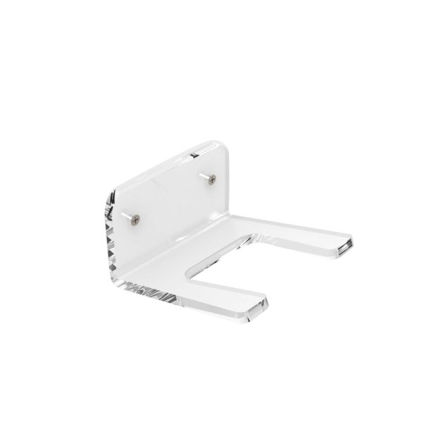 Cugador de guitarra acrílico Pequeño gancho de comando de superficie suave transparente con tornillos para recolectores de pantalla 1 set Inevent OD020380-00B