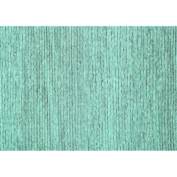 Ahgly Company Machine Washable Indoor Rectangle Abstract Turquoise Blue Contemporary Area Rugs, 3' x 5'