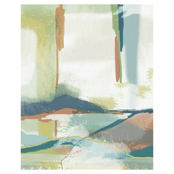 Masterpiece Art Gallery Deconstructed Landscape 4 MT Abstract by Jan Weiss Canvas Art Print