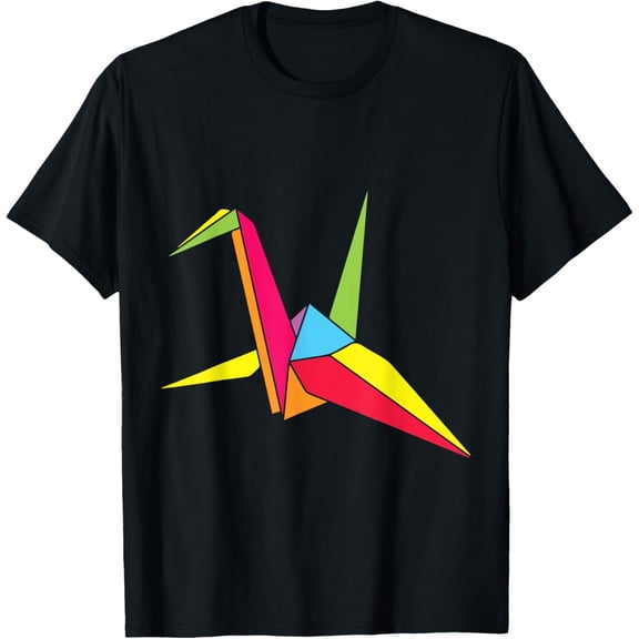 Exquisite and comfortable-Colorful Origami Bird T-Shirt
