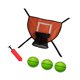 thumbnail image 4 of Juego de aro de baloncesto para trampolín, accesorios suaves para juego de baloncesto, fácil instalación para la mayoría de los trampolines Baloncesto verde, 4 of 8
