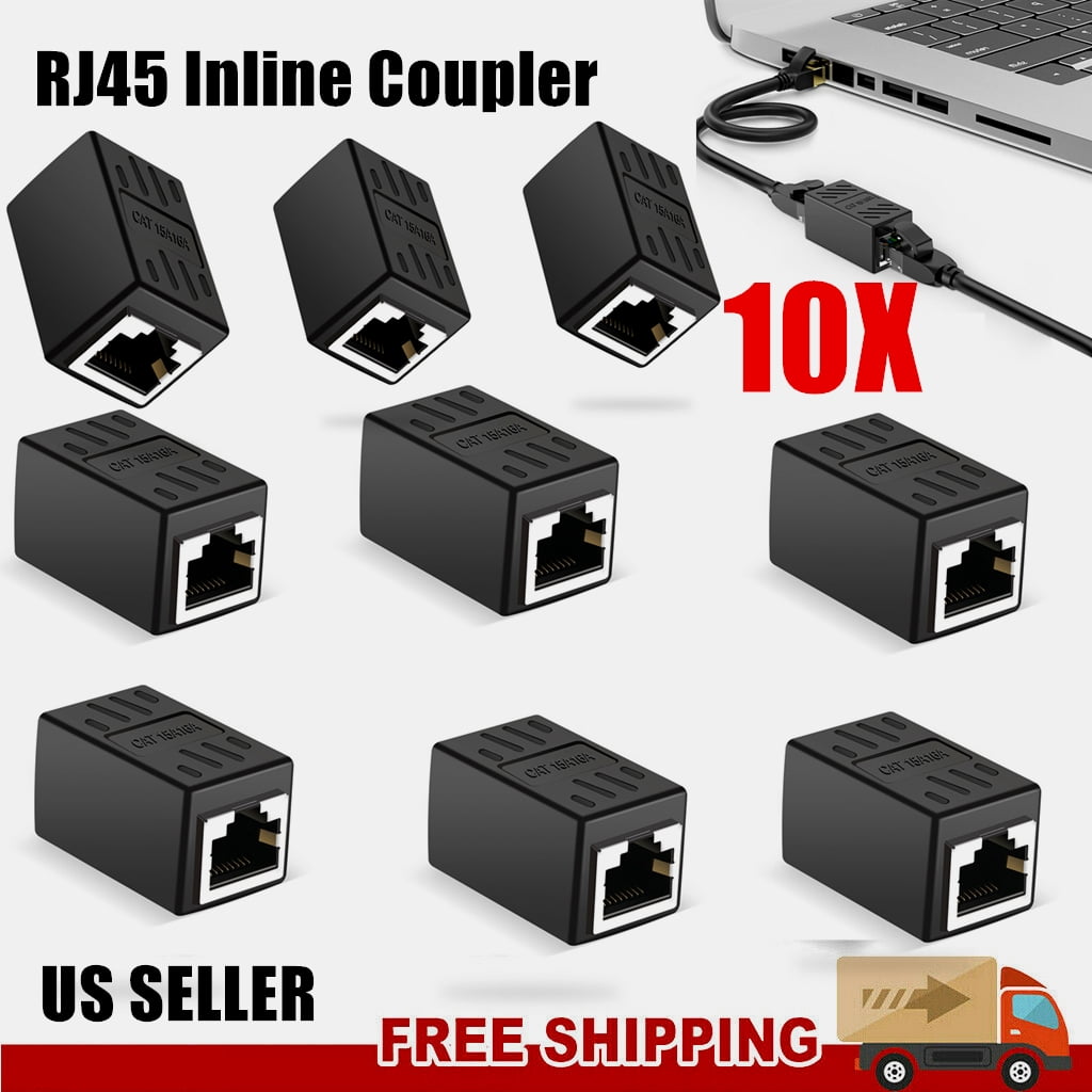 IMBAPrice CAT6 Keystone Jack – 5er Pack, Schwarz, 50µ Vergoldete Kontakte, Punch-Down Für Netzwerkdosen