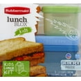 Rubbermaid Lunch Blox Kids Multi Color Lunch Kit with icepack, 1 kit