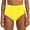 Yellow, variant on Women Bikini Bottoms High Cut Tummy Control Swimsuit Ruched Scrunch Swim Bottom Blue M