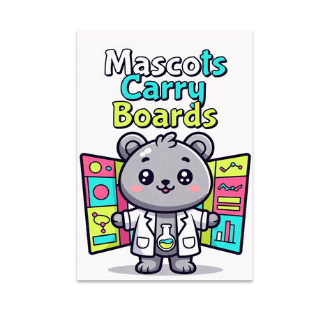 Mascots Carry Boards Classroom Decor - Student Room - 13x19 Poster Print