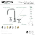 thumbnail image 7 of Kingston Brass FSC8935ZX Millennium Two-Handle 3-Hole Deck Mount Widespread Bathroom Faucet with Brass Pop-Up in Oil Rubbed Bronze, 7 of 7