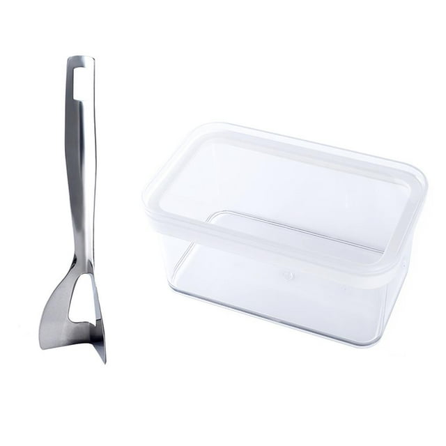 Advancent Mantequera Mantequera con tapa sellada y cortador para cortar y almacenar fácilmente Mantequilla Mantequera Queso para refrigerar la cocina Organizadores de utensilios de cocina Advancent HA013220-00