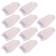 thumbnail image 4 of Toallas para el cabello de microfibra súper absorbentes, juego de 10, grosor mejorado para un secado más rápido, gorros de baño de color rosa claro, 4 of 8