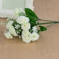 thumbnail image 2 of Cdar 1 Bunch 15 Heads Wedding Artificial Rose Flower Bouquet Home Party Decor, 2 of 4