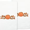 thumbnail image 2 of Linum Home Textiles Harvest Bounty - Embroidered Luxury Turkish Cotton Hand Towels, White (2 Piece), 2 of 2
