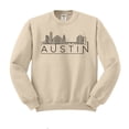thumbnail image 1 of Skyline Austin Texas Sweatshirt Unisex Large Sand, 1 of 5