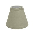 thumbnail image 4 of Aspen Creative 32112-2 Small Hardback Empire Shape Chandelier Clip-On Lamp Shade Set (2 Pack), Transitional Design in Khaki, 6" bottom width (3" x 6" x 5"), 4 of 7