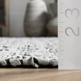 thumbnail image 2 of nuLOOM Hartford Leather Moroccan Flatweave Area Rug, 8' x 10', Hartford Ivory, 2 of 5