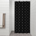thumbnail image 2 of Black White Moon Star Pattern Shower Curtain 36"x72" ,Bathroom Decorative Shower Curtains Set with 12 Hooks,Modern Waterproof Washable Shower Curtain, 2 of 6