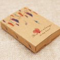 thumbnail image 6 of 12pcs Necklace Pendant Case Jewelry Gift Boxes for Wedding Christmas Birthday, Jewelry Showcase Feather - Kraft, 6 of 8