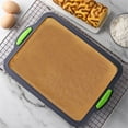 thumbnail image 3 of 11 Inch Silicone Nonstick Square Cake Pan Tray for Brownie Bread Mousse Beige, 3 of 9