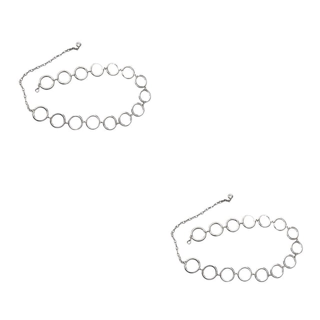 Qarigey Pantalones de cintura de moda de 90cm cinturón de cadena de cintura de corazón de amor clásico cinturón hueco para mujeres cinturones de Type2 NO2 Qarigey CBP137330