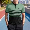 thumbnail image 2 of Akiihool Knit Top Men Mens Casual Basic T Shirt Slim Fit Pullover Lightweight Short Sleeve Tops Light Green,XL, 2 of 7