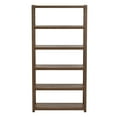 thumbnail image 2 of Greenport 72" Bookcase, Solid Wood with a Brushed Walnut Finish, 2 of 12