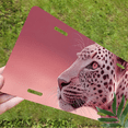 thumbnail image 5 of 1 Pcs 2D Flat License Plate Covers & Frames, Pink Leopard For Decorative Front, Waterproof For Decoration Aluminum License Plate Covers & Frames Cover For Men Women, 12" X 6", 5 of 6