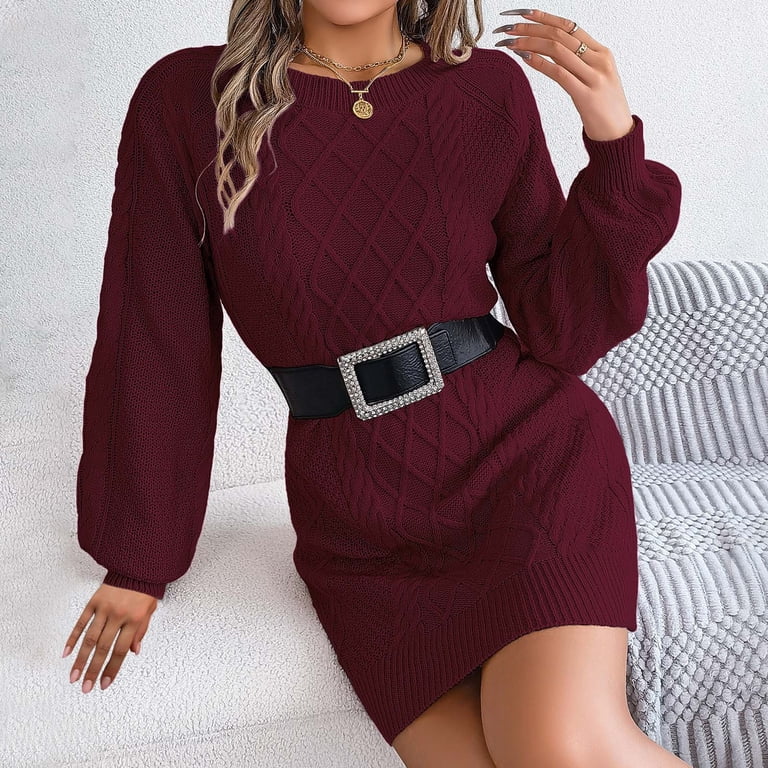 open knit mini dress Haze Knit Mini Dress