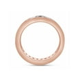 thumbnail image 4 of 1 Carat Round Cut Lab Created Moissanite Diamond Full Eternity Stackable Wedding Band Ring In 14K Solid Rose Gold(G-H Color,VVS1 Clarity,1 Cttw)-7.5, 4 of 7