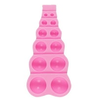 Huayishang Silicone Molds 12-In-1 Pearl Gem Ball Fondant Silicone Mold Size Semi-Circular Pearl Chocolate Cake Decoration Mold Pink, Kitchen Essentials Clearance Sale Pink