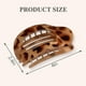 thumbnail image 2 of 4 PCS Flat Hair Clips, Round Lay Down Hair Claw Clips for Women Girls, French Strong Hold Hair Barrettes for Thick Thin Hair,Comfortable Curved Flat C, 2 of 5