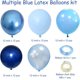 thumbnail image 2 of YanonmyfdBlue Balloons Metallic Blue Balloon, 60Pcs 12Inch Chrome Blue Balloons Kit Macaron Light Pearl Navy Blue Latex Balloons for Birthday Wedding Party Decoration,Pink, 2 of 17