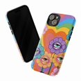 thumbnail image 3 of Psychedelic Flower Eye Phone Case, Colorful Retro Heart and Floral Design Artistic iPhone Cover for iPhone 16 15 14 13 12 11 Pro Plus Mini, 3 of 6