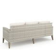 thumbnail image 2 of New Classic Furniture Carezza 5-Piece Wood/Wicker Patio Set in Taupe, 2 of 12