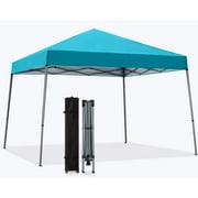 LZMY Portable Pop Up Canopy Tent Beach Canopy with Large Base(10x10,White)