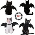 thumbnail image 4 of Pet Costumes Bat Wings for Puppy and Cat Halloween Dog Costumes Party Cosplay Decoration Black Apparel for Cat Small Dogs, 4 of 5