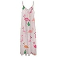 thumbnail image 4 of Flamingo Pattern Sleeveless Dress Women's Luxury Party Dress Birthday Dresses for Women, 4 of 7