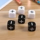 thumbnail image 5 of Dados de 6 caras en blanco y negro, signo menos, signo más, dados para contar dados para fiesta, accesorios de juego de Bar (blanco y negro), 6 uds., 5 of 7