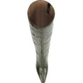 thumbnail image 4 of Sam Edelman Women's Sylvia 2 Deep Olive Croco Wide Calf Knee High Boot 8M, 4 of 5