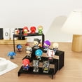 thumbnail image 2 of NEETBU 8 Pcs 2 Set Display Risers, Matte Metal Display Stand, Metal Rectangular Display Shelf for Showcase, Dessert, Toys, Perfume (8pcs-Black, L7''x8''x9''), 2 of 5