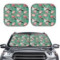 thumbnail image 2 of Fotbe Tropical Flamingo 2-Piece Car Windshield Sun Shade | Sun Blocker for Car Windshield | Foldable Automotive Interior Accessories for Sun Protection-Large, 2 of 7